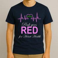 Pink Goes Red For Heart Health T-Shirt