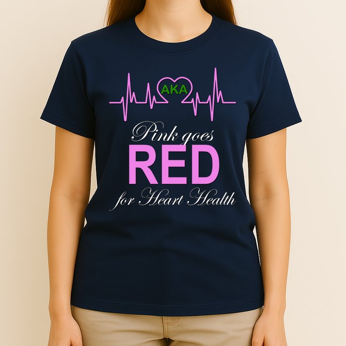 Pink Goes Red For Heart Health T-Shirt