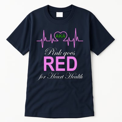 Pink Goes Red For Heart Health Tall T-Shirt