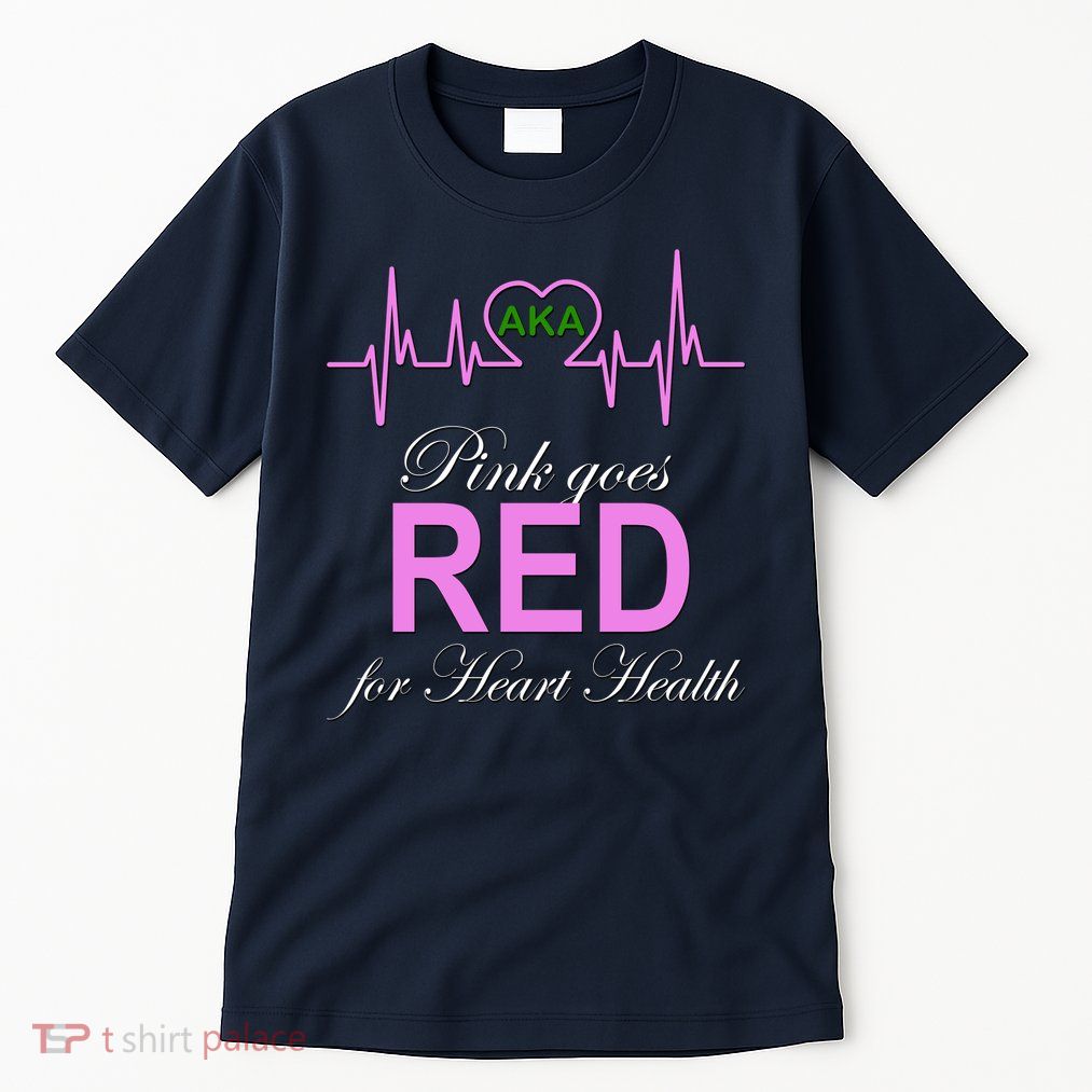 Pink Goes Red For Heart Health Tall T-Shirt