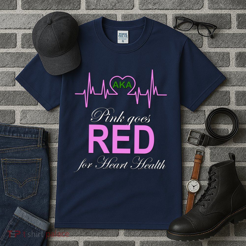 Pink Goes Red For Heart Health Tall T-Shirt