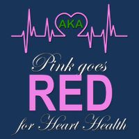 Pink Goes Red For Heart Health Flat Bill Trucker Hat