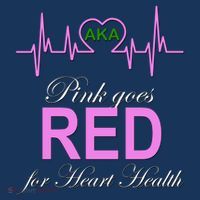 Pink Goes Red For Heart Health 25L Jumbo Tote