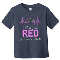 Pink Goes Red For Heart Health Toddler T-Shirt