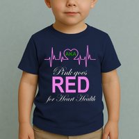 Pink Goes Red For Heart Health Toddler T-Shirt