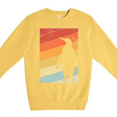 Penguin Gift Retro Style Gift Premium Crewneck Sweatshirt