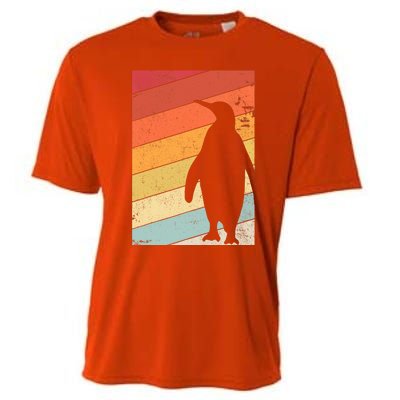 Penguin Gift Retro Style Gift Cooling Performance Crew T-Shirt