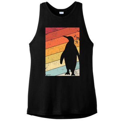 Penguin Gift Retro Style Gift Ladies PosiCharge Tri-Blend Wicking Tank