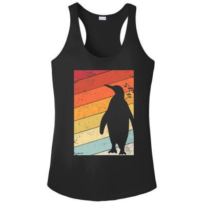 Penguin Gift Retro Style Gift Ladies PosiCharge Competitor Racerback Tank