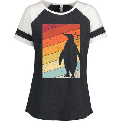 Penguin Gift Retro Style Gift Enza Ladies Jersey Colorblock Tee