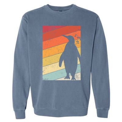 Penguin Gift Retro Style Gift Garment-Dyed Sweatshirt