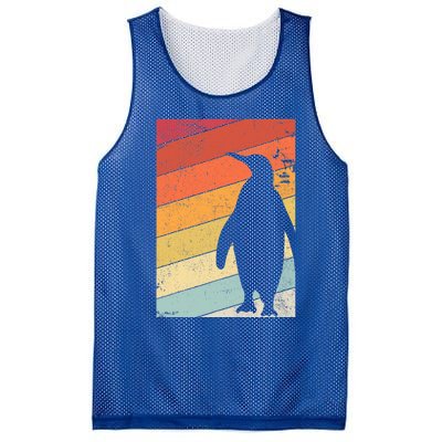 Penguin Gift Retro Style Gift Mesh Reversible Basketball Jersey Tank