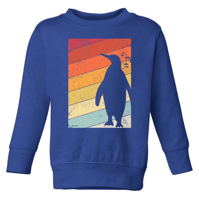 Penguin Gift Retro Style Gift Toddler Sweatshirt