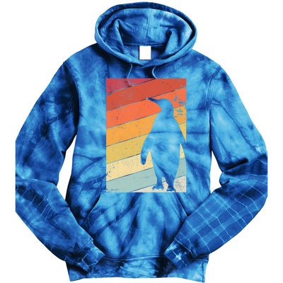 Penguin Gift Retro Style Gift Tie Dye Hoodie