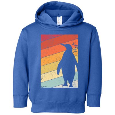 Penguin Gift Retro Style Gift Toddler Hoodie