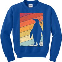 Penguin Gift Retro Style Gift Kids Sweatshirt