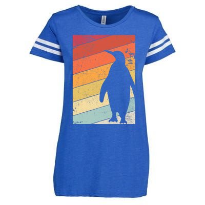 Penguin Gift Retro Style Gift Enza Ladies Jersey Football T-Shirt