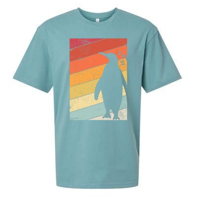 Penguin Gift Retro Style Gift Sueded Cloud Jersey T-Shirt