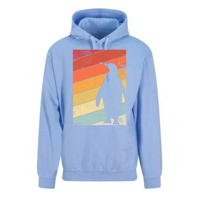 Penguin Gift Retro Style Gift Unisex Surf Hoodie