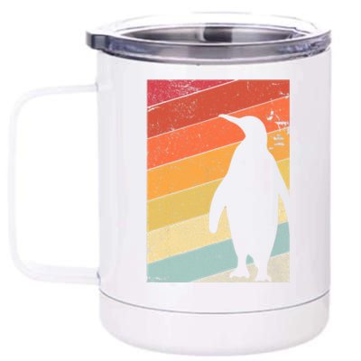 Penguin Gift Retro Style Gift 12 oz Stainless Steel Tumbler Cup