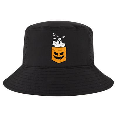 Pocket Ghost Scary Funny Halloween Costume Cool Comfort Performance Bucket Hat