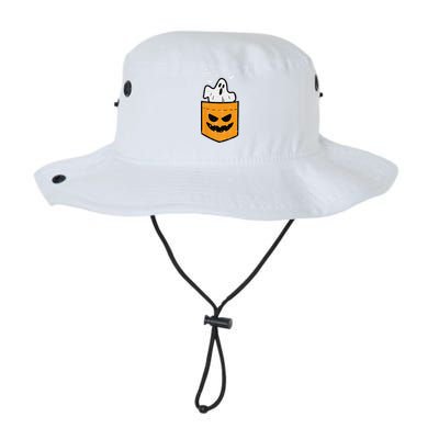 Pocket Ghost Scary Funny Halloween Costume Legacy Cool Fit Booney Bucket Hat