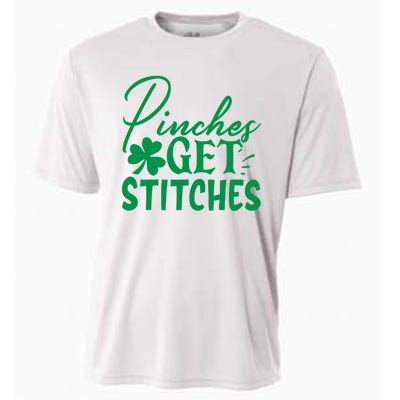 Pinches Get Stitches Funny St. Patrick's Day Cooling Performance Crew T-Shirt