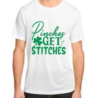 Pinches Get Stitches Funny St. Patrick's Day Adult ChromaSoft Performance T-Shirt