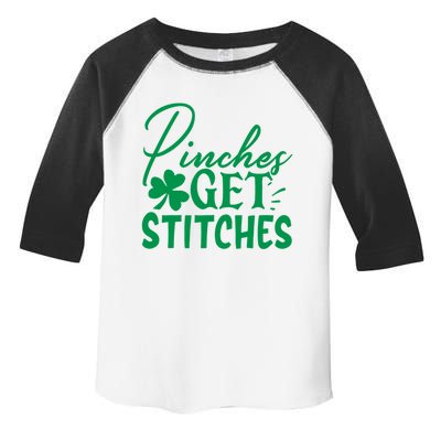 Pinches Get Stitches Funny St. Patrick's Day Toddler Fine Jersey T-Shirt