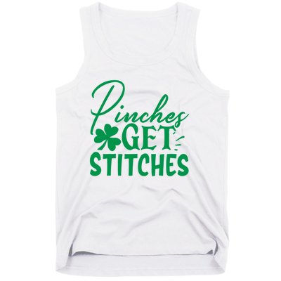 Pinches Get Stitches Funny St. Patrick's Day Tank Top