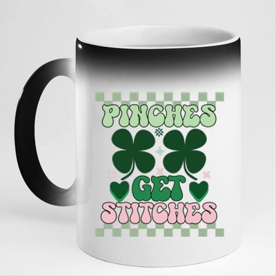 Pinches Get Stitches 11oz Black Color Changing Mug