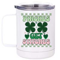 Pinches Get Stitches 12 oz Stainless Steel Tumbler Cup