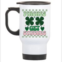 Pinches Get Stitches Stainless Steel Travel Mug