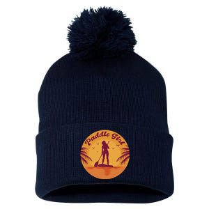 Paddle Girl Sunset Sport Pom Pom 12in Knit Beanie