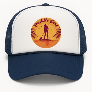 Paddle Girl Sunset Sport Trucker Hat