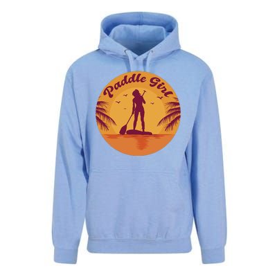 Paddle Girl Sunset Sport Unisex Surf Hoodie