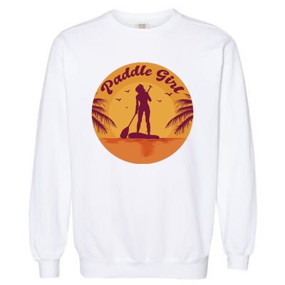 Paddle Girl Sunset Sport Garment-Dyed Sweatshirt