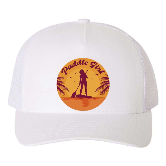 Paddle Girl Sunset Sport Yupoong Adult 5-Panel Trucker Hat