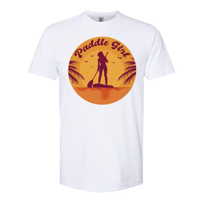 Paddle Girl Sunset Sport Softstyle CVC T-Shirt