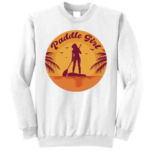 Paddle Girl Sunset Sport Sweatshirt