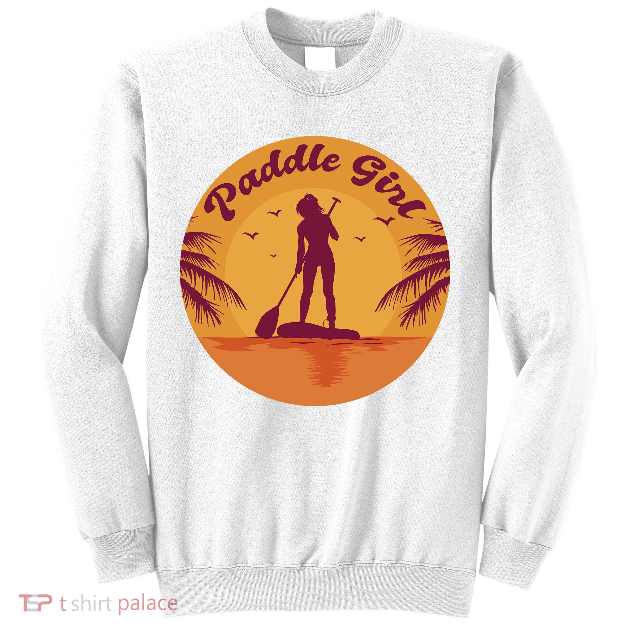 Paddle Girl Sunset Sport Sweatshirt