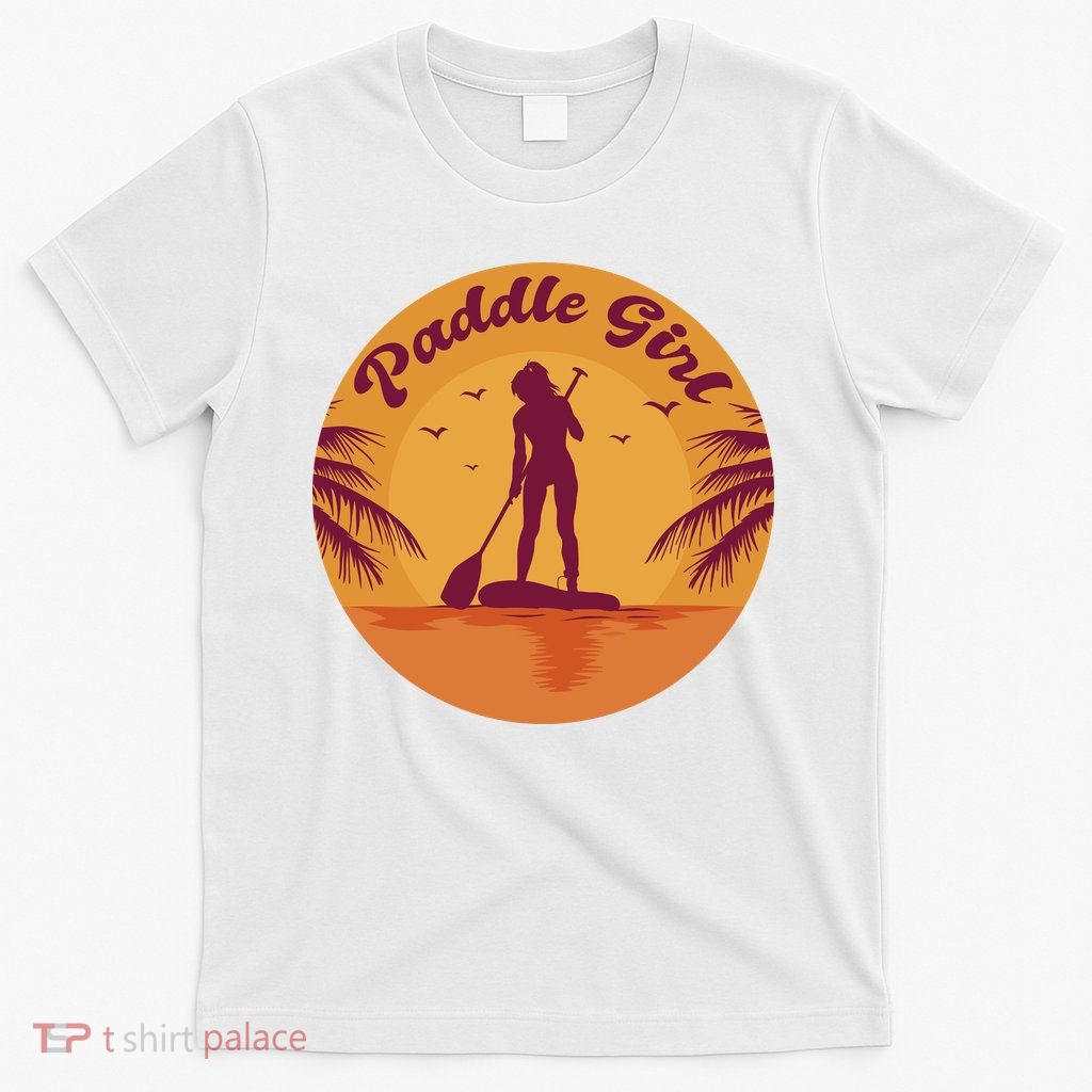 Paddle Girl Sunset Sport T-Shirt