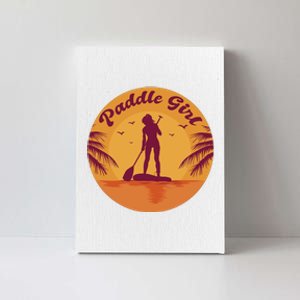 Paddle Girl Sunset Sport Canvas