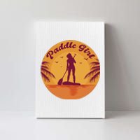 Paddle Girl Sunset Sport Canvas