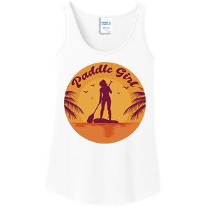 Paddle Girl Sunset Sport Ladies Essential Tank