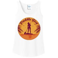 Paddle Girl Sunset Sport Ladies Essential Tank