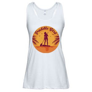 Paddle Girl Sunset Sport Ladies Essential Flowy Tank