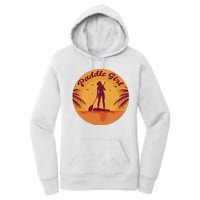 Paddle Girl Sunset Sport Women's Pullover Hoodie