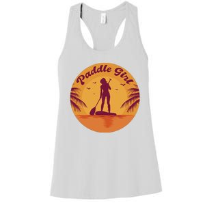 Paddle Girl Sunset Sport Women's Racerback Tank