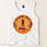 Paddle Girl Sunset Sport Tank Top